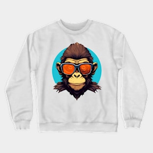 In a world full of humans, be a monkey Crewneck Sweatshirt